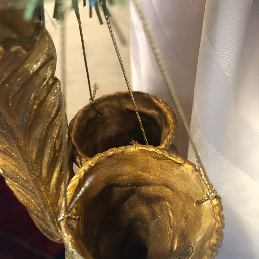 - Set of 3 gold cornucopia’s - Picture 5 of 5